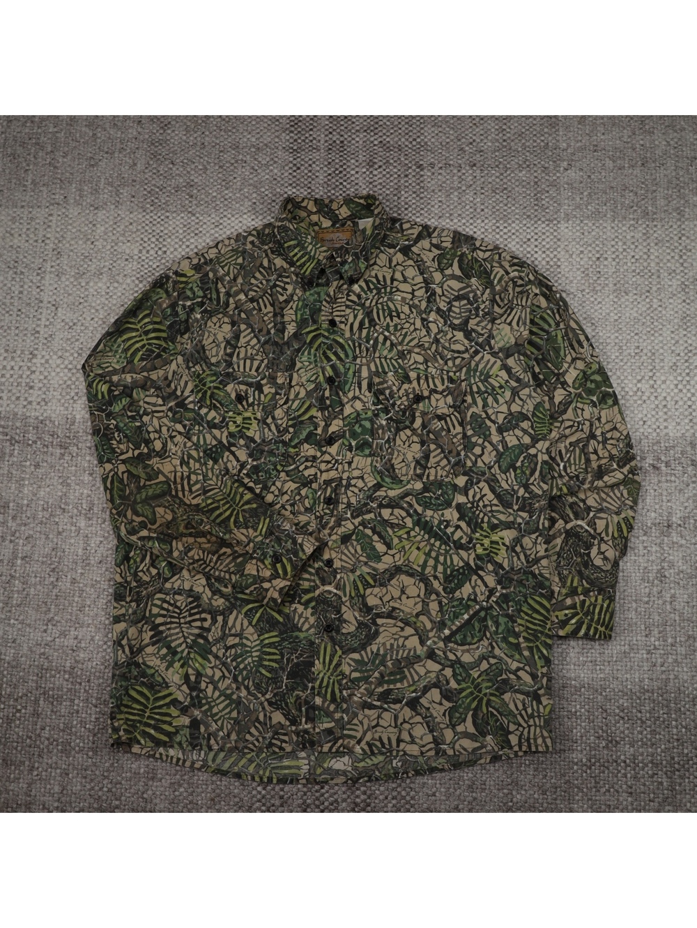 Brush Country Camouflage Button Up Hunting Shirt Mens L Camo Long Sleeve